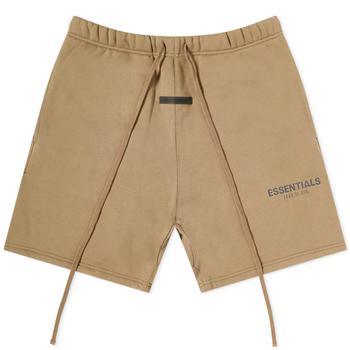 essentials短袖, Essentials | Fear of God ESSENTIALS Logo Sweat Short - Oak商品图片 8.8折