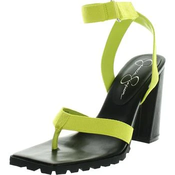 推荐Jessica Simpson Kielne Women's Mixed Media Block Heel Sandals商品