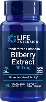 Life Extension | Life Extension Standardized European Bilberry Extract - 100 mg (90 Vegetarian Capsules),商家Life Extension,价格¥218