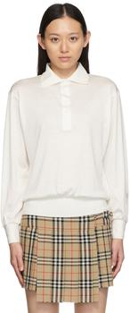 Burberry | White Monogram Motif Polo商品图片,