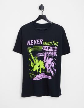 product New Look oversized t-shirt with Sex Pistols print in black image
