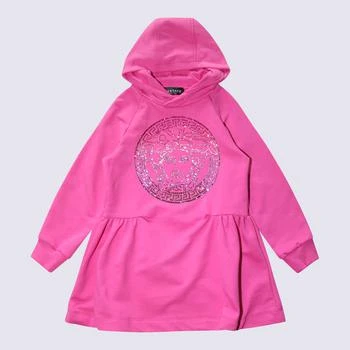 Versace | Fuchsia And Multicolour Cotton Medusa Sweatshirt Dress,商家Italist,价格¥1789