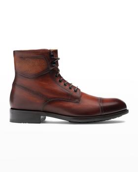 推荐Men's Peyton II Burnished Leather Lace-Up Boots商品