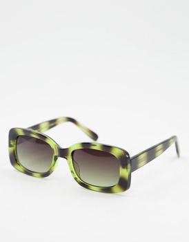 A.Kjaerbede Salo unisex round sunglasses in green tort product img