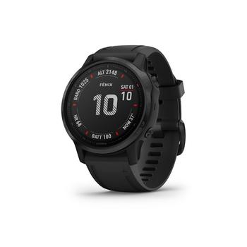 Garmin代购, Garmin | Unisex Fenix 6S Pro Black Silicone Strap Smart Watch 30.4mm商品图片 
