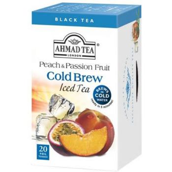 商品Ahmad Tea Peach and Passionfruit Iced Black Tea Cold Brew (Pack of 3)图片