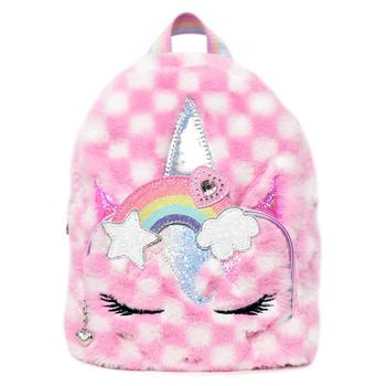 商品Big Girls Gwen Checkerboard Rainbow Crown Mini Backpack图片
