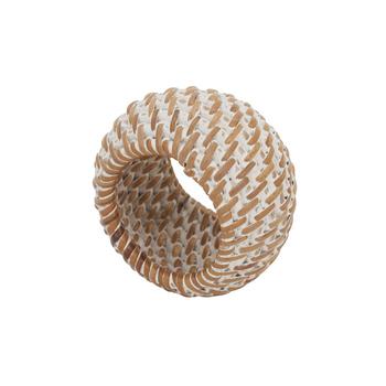 商品Saro Lifestyle | Rattan Napkin Rings with Woven Design, Set of 4, 2.4" x 2.4",商家Macy's,价格¥446图片