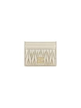 Miu Miu | Miu Miu Womens Gold Other Materials Card Holder商品图片,