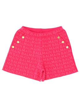 Balmain是什么牌子, Balmain | Balmain Kids Logo Monogram Button-Detailed Shorts商品图片 7.6折