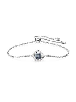 商品Angelic Rhodium-Plated & Crystal Slider Bracelet图片