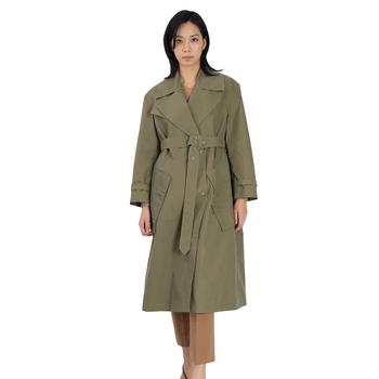 商品Burberry | Ladies Dark Fern Green Laxton Gabardine Trench Coat,商家Jomashop,价格¥7026图片