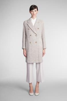 Emporio Armani | Emporio Armani Coat In Beige Wool商品图片,