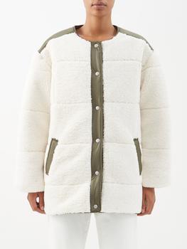 FRAME | Faux-shearling recycled-fleece jacket商品图片,