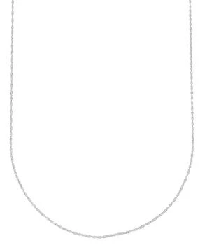 Macy's | Singapore Chain 20" Strand Necklace (1-1/3mm) in 14k White Gold,商家Macy's,价格¥1360