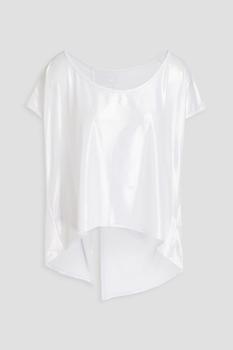 商品HEROINE SPORT | Split-back metallic stretch-jersey T-shirt,商家THE OUTNET US,价格¥170图片