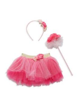 推荐Baby Girl’s 3-Piece Tutu, Flower Headband & Wand Set商品