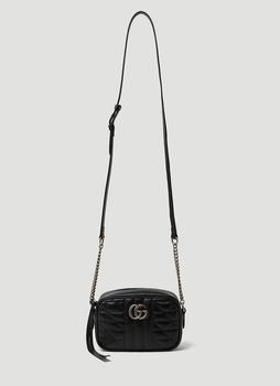 推荐GG Marmont Mini Shoulder Bag in Black商品