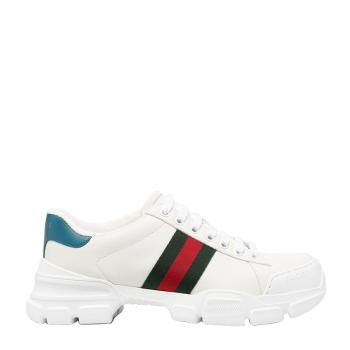 Gucci | GUCCI 古驰 女士白色皮质运动鞋 627832-0FI60-9071商品图片,满$100享9.5折, 满折