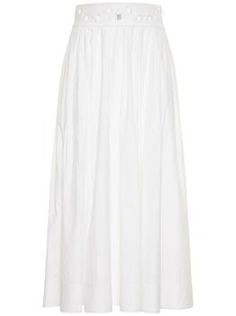 Rosie Assoulin | Vanessa Cotton Poplin Midi Skirt商品图片,额外6.5折, 额外六五折