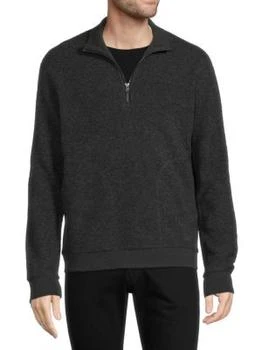 推荐Wool Blend Quarter Zip Sweater商品