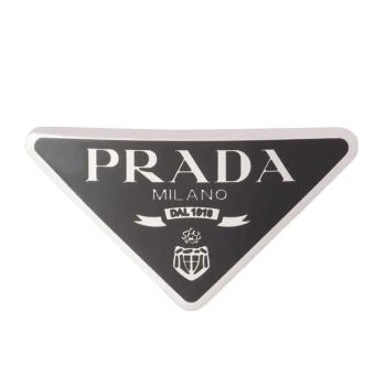 推荐【预售3-7天】普拉达 女士黑色三角形徽标金属发夹1IF050_2BA6_F0002商品