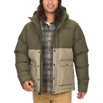Marmot | Men's Fordham Colorblocked Quilted Full-Zip Down Jacket with Zip-Off Hood 