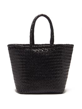product Grace Double Jump small woven-leather basket bag image