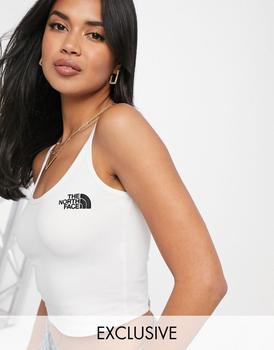 product The North Face Cropped tank top in white Exclusive at ASOS image