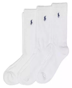 Ralph Lauren | Women's 3 Pack Sport Crew Socks 7310,商家Macy's,价格¥97