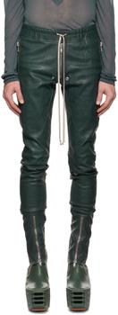 rick owens男裤, Rick Owens | Green Gary Leather Pants商品图片 额外8.5折, 额外八五折