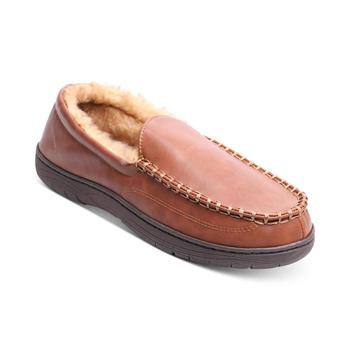 推荐Haggar Mens Faux Suede Slip On Loafer Slippers商品