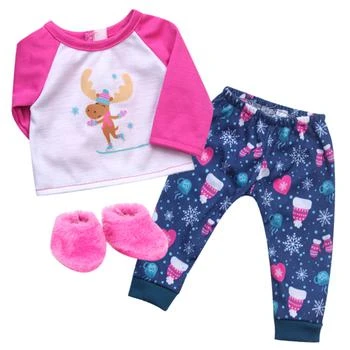 Teamson | Sophia’s Winter Moose Print Pajamas and Slippers for 15" Dolls,商家Premium Outlets,价格¥177