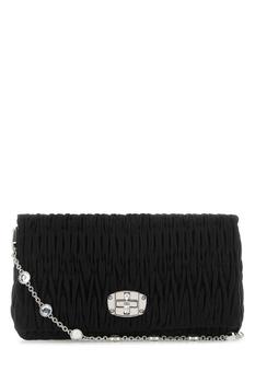 Miu Miu | Miu Miu Miu Crystal Fold-Over Shoulder Bag商品图片,7.3折