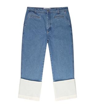 Loewe | Stonewashed Turn-Up Hem Jeans商品图片,