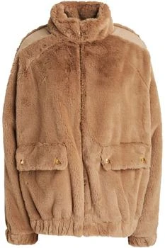 推荐Appliquéd faux fur jacket商品