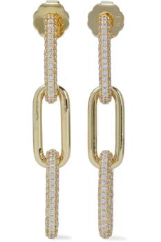 商品Gold-tone crystal earrings图片