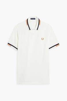 Fred Perry | Embroidered cotton-piqué polo shirt商品图片,5.9折