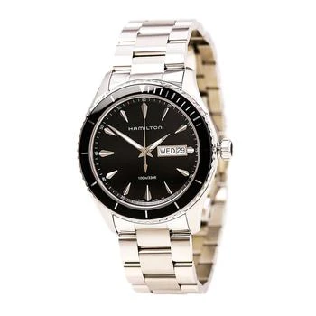 Hamilton | Hamilton H37511131 Men's Jazzmaster Seaview Black Dial Steel Bracelet Watch 5.7折×额外9折x额外9.5折, 独家减免邮费, 额外九折, 额外九五折