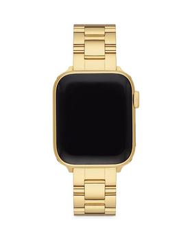 Michele | Apple Watch® Gold Tone Stainless Steel Interchangeable Bracelet, 38-45mm商品图片,额外9.5折, 额外九五折