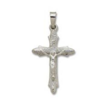 Macy's | Crucifix Cross Pendant in 14k White Gold商品图片,2.5折