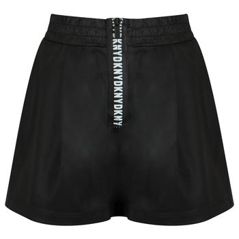 商品DKNY | Black Faux Leather Shorts,商家Designer Childrenswear,价格¥241图片