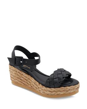 推荐Women's Cecilia Woven Strap Espadrille Wedge Platform Sandals商品