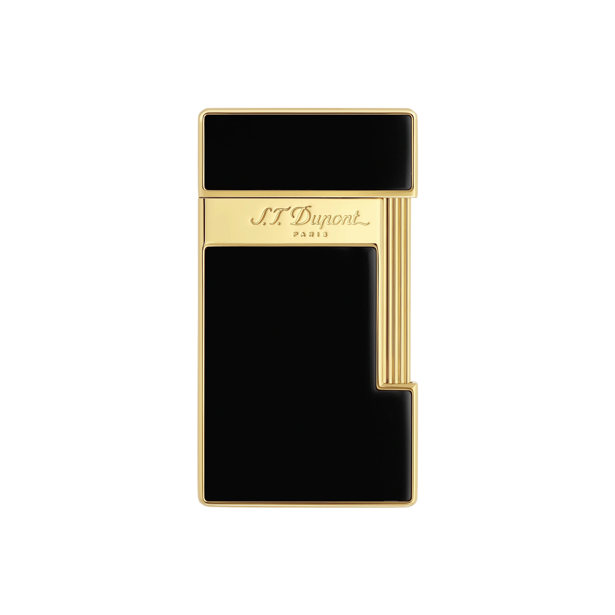 ST Dupont | 男女通用黑色漆面金属金色饰面轻薄款打火机 028002,商家VP FRANCE,价格¥2039