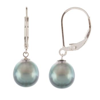 推荐Sterling Silver 9-10mm Pearl Earrings商品