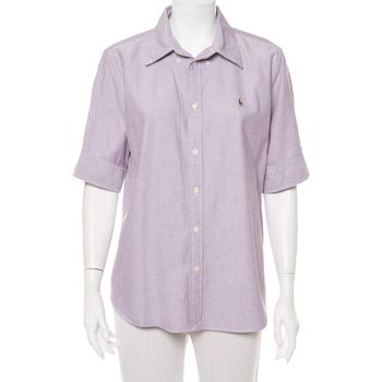 ralph lauren purple label, [二手商品] Ralph Lauren | Ralph Lauren Purple Cotton Short Sleeve Button Front Shirt XL商品图片 3.5折