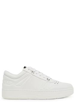 Jimmy Choo | Hawaii/F white leather sneakers商品图片,