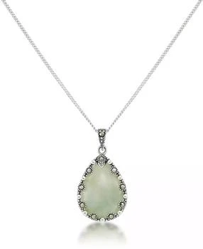 Macy's | Faceted Jade Teardrop Pendant and a Curb Chain,商家Macy's,价格¥386