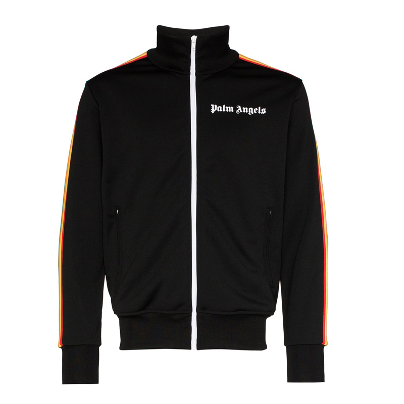 推荐PALM ANGELS 男士黑色彩虹织带夹克 PMBD001-R2038-4002-1088商品
