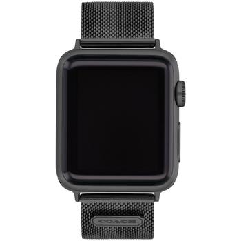 Coach | Black Stainless Steel Mesh Bracelet 38/40/41mm Apple Watch Band商品图片,7折